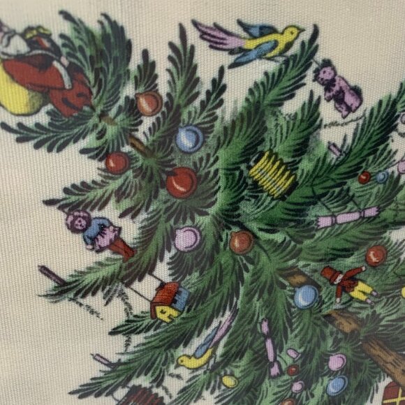 Spode Christmas Tree Tablecloth "Ribbons and Bows" 60x84 NWT - Picture 4 of 8